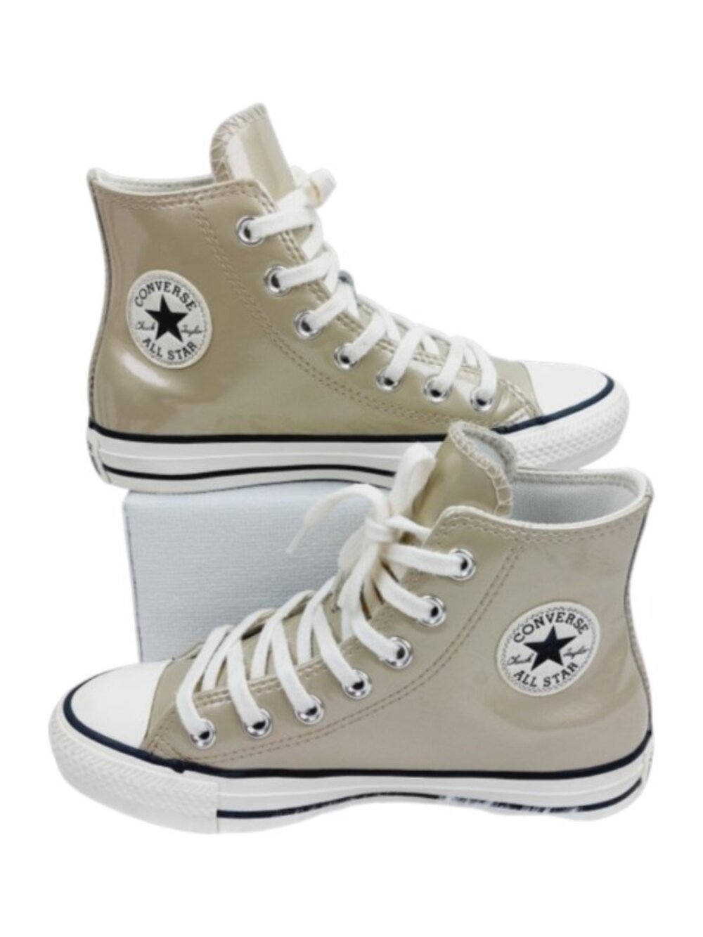 Converse Girl's Taupe Chuck Taylor All Star Mid-Top Athletic Sneaker Size 5